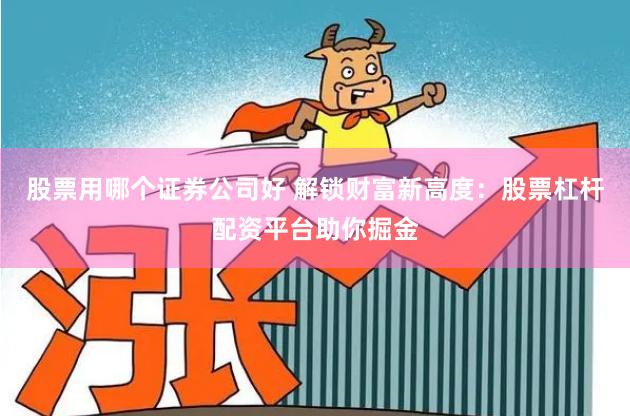 股票用哪个证券公司好 解锁财富新高度：股票杠杆配资平台助你掘金